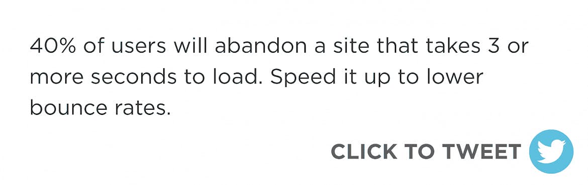 If you have consistently high bounce rates, you may need to speed up your site