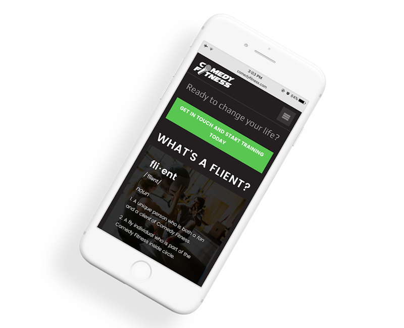 We created a website that’s optimized for mobile devices
