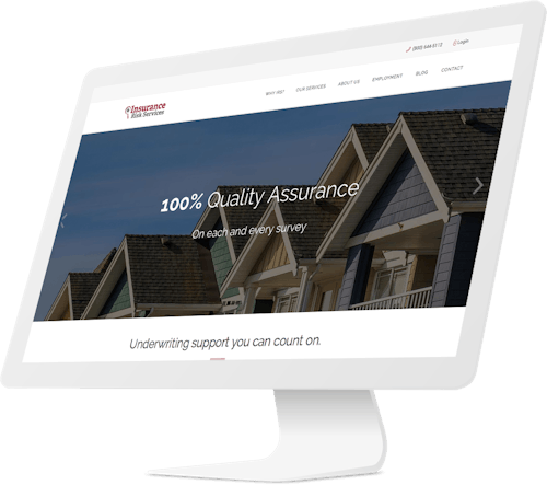Responsive website design for insurance inspection company