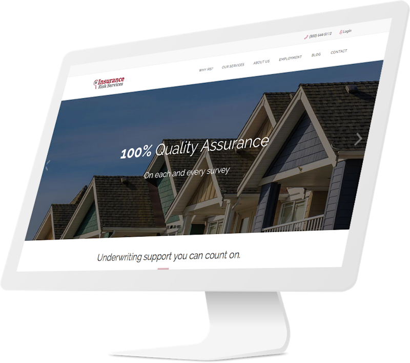 Responsive website design for insurance inspection company