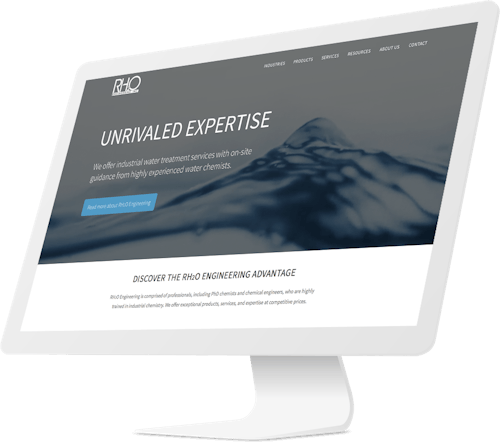 Responsive website design for water treatment company