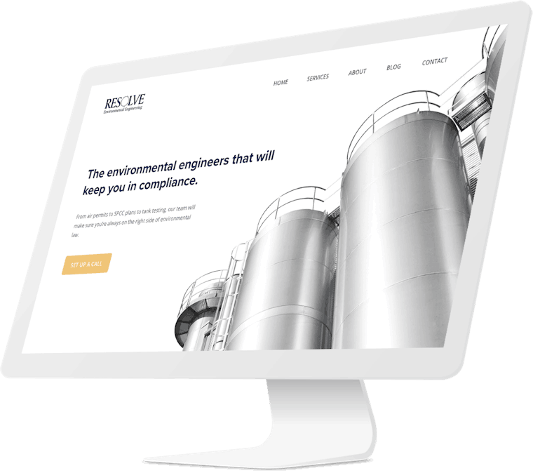 Website redesign for environmental engineering firm